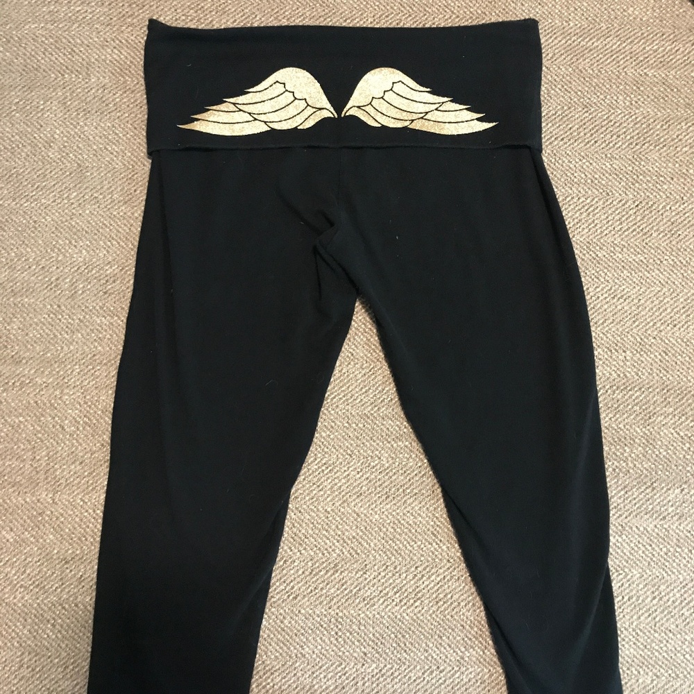 S Victoria Secret FoldOver Capri leggings